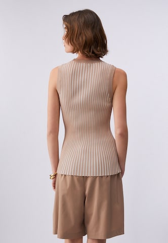 Liu Jo Плетен топ в бежово