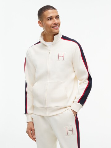 TOMMY HILFIGER Sweatjacke in Beige: Vorderseite