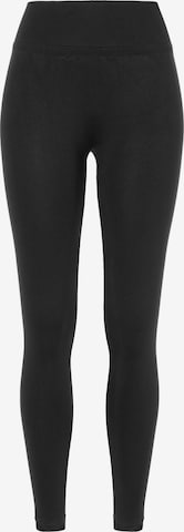 camano Skinny Sporthose in Schwarz: Vorderseite