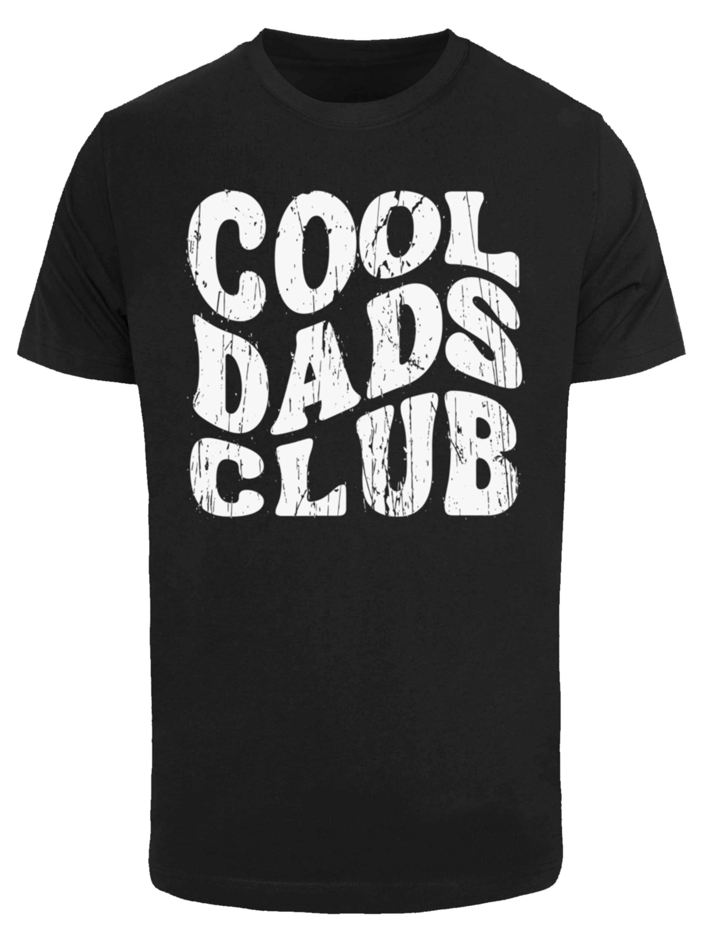 F4NT4STIC Shirt 'Cool Dads Club' in Zwart: voorkant