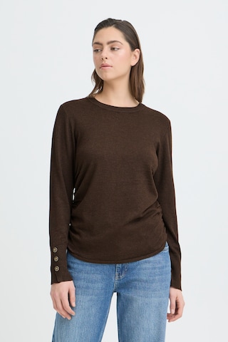 Pull-over 'PZSara' Pulz en marron : devant