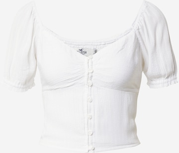 HOLLISTER Blouse in Wit: voorkant