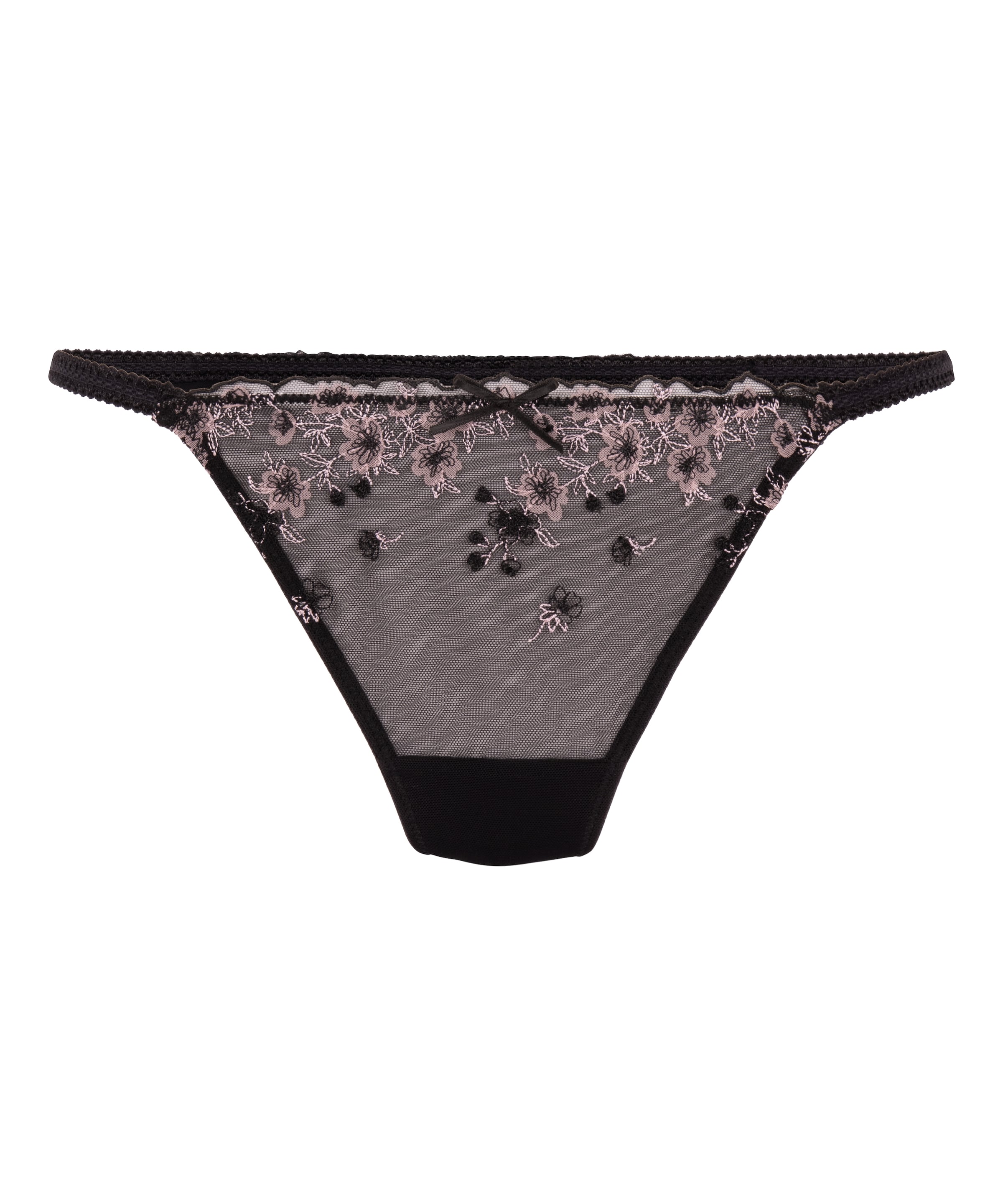 String 'Chloe' di Hunkemöller in nero: frontale