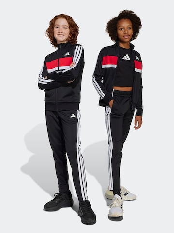 ADIDAS SPORTSWEAR Tracksuit 'Seasonal Essentials Tiberio' in Black: front