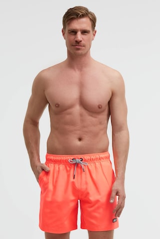 CAMP DAVID Board Shorts in Orange: front
