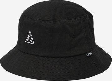 HUF Hat in Black: front