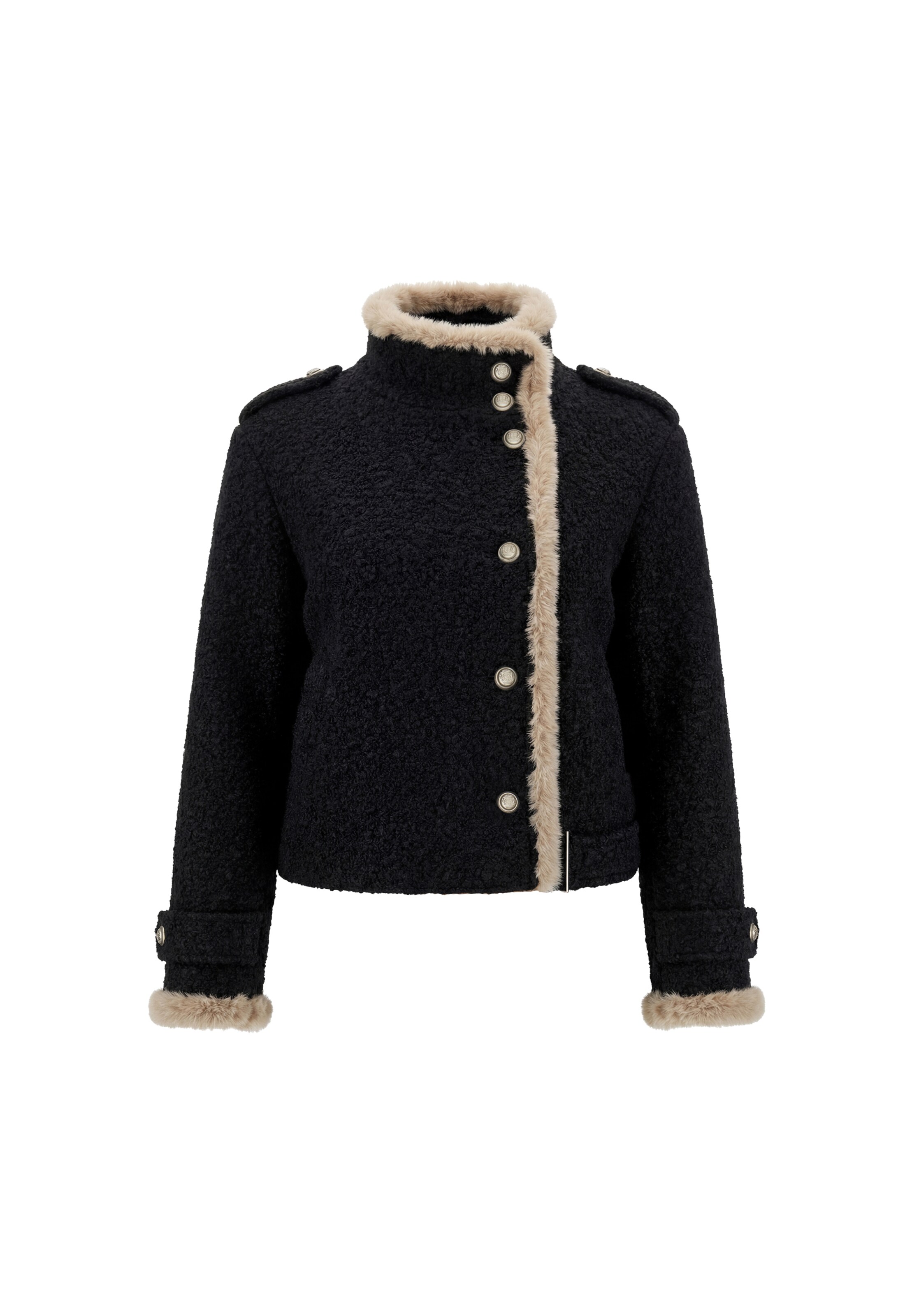 faina Winterjacke in Schwarz: Vorderseite