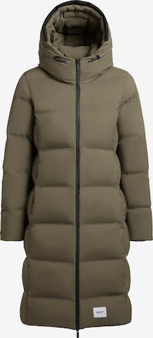 khujo Pitkä talvitakki 'Finnie3' värissä vihreä: etupuoli