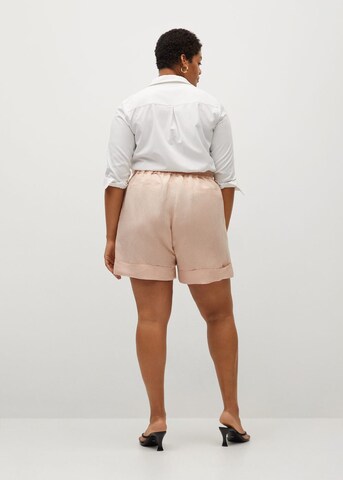 MANGO Regular Shorts 'Cotili8' in Pink