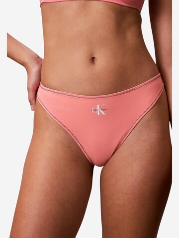 Classico Bikini 'THONG LV00Q61226' di Calvin Klein Jeans in arancione: frontale