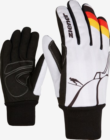 ZIENER Athletic Gloves 'UNICO JUMP' in Black: front