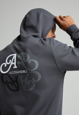 Alessandro Zavetti Sweatshirt 'Vicolo' in Grey
