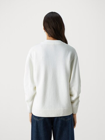 HUGO Gebreid vest 'Selsar' in Wit