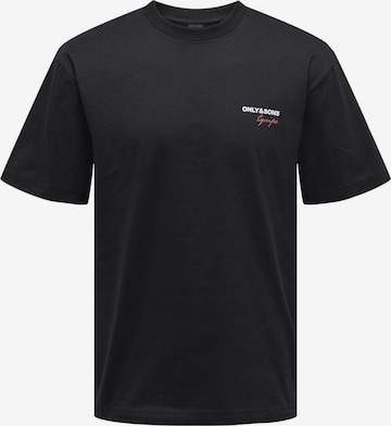 Only & Sons Shirt in Zwart: voorkant