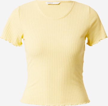 ONLY Koszulka 'EMMA' w kolorze żółty: przód