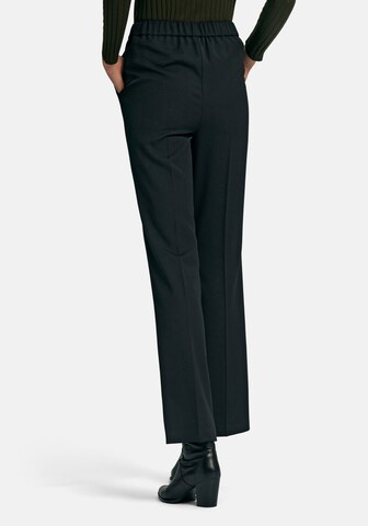 Peter Hahn Regular Pleated Pants in Black