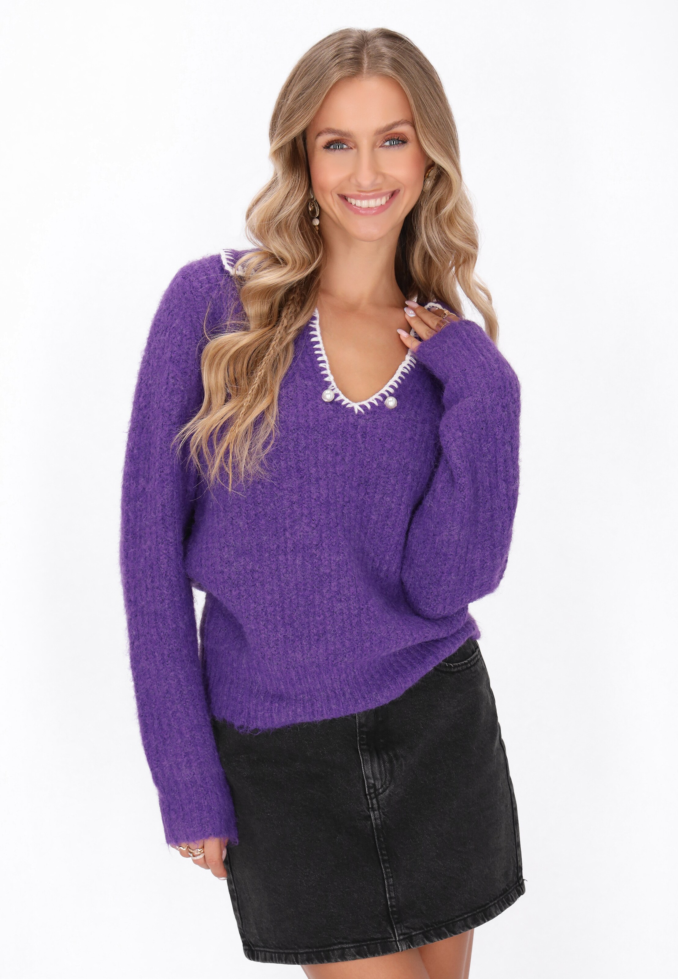 Gaya - Jersey en lila: frente