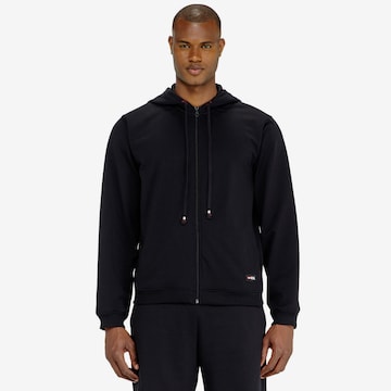 Veste de survêtement DIESEL en noir : devant