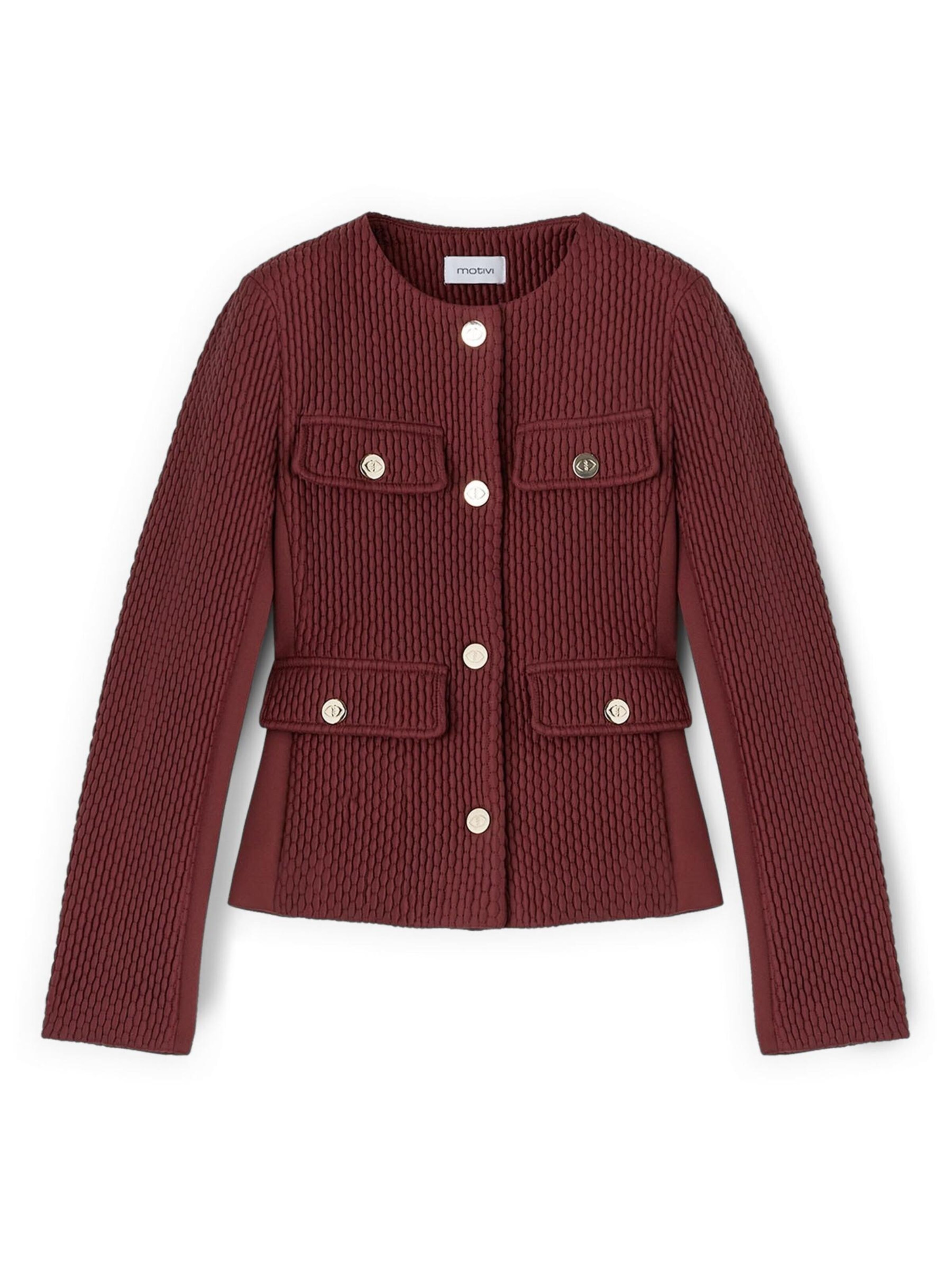 MOTIVI Between-season jacket in Red: front