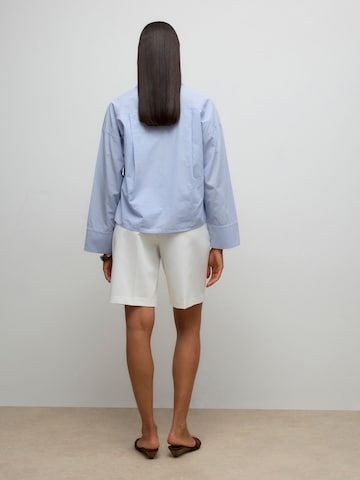 Loosefit Pantalon à plis VERO MODA en blanc