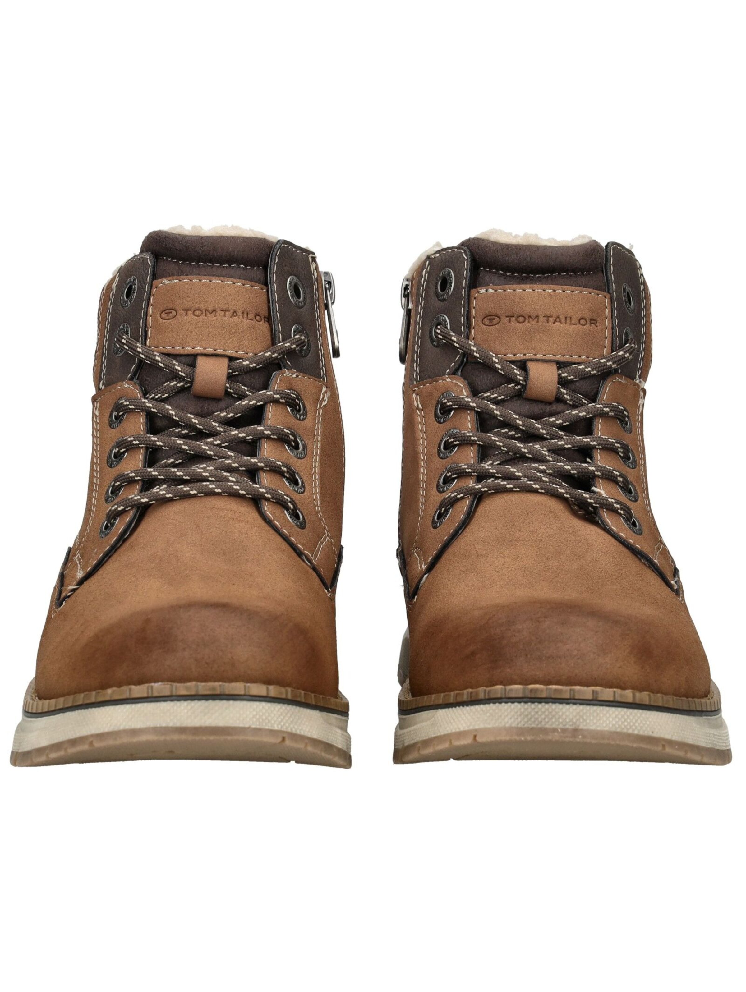 TOM TAILOR Schnürboots in Braun