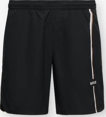 BOSS Regular Sportshorts 'Game 8' in Schwarz: Vorderseite
