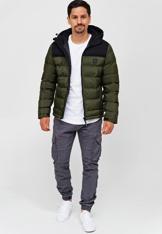 INDICODE JEANS Between-season jacket 'Eberhardy' in Green