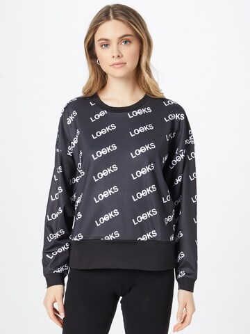 Sweat-shirt LOOKS by Wolfgang Joop en noir : devant