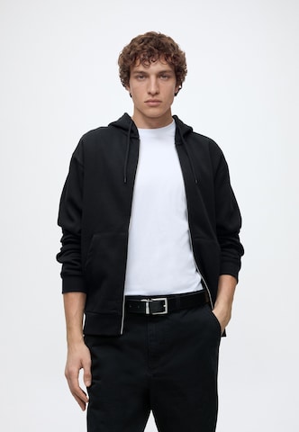 JJ Rebel - Sudadera con cremallera 'JREBCREST' en negro