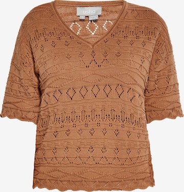 Pull-over Usha en marron : devant