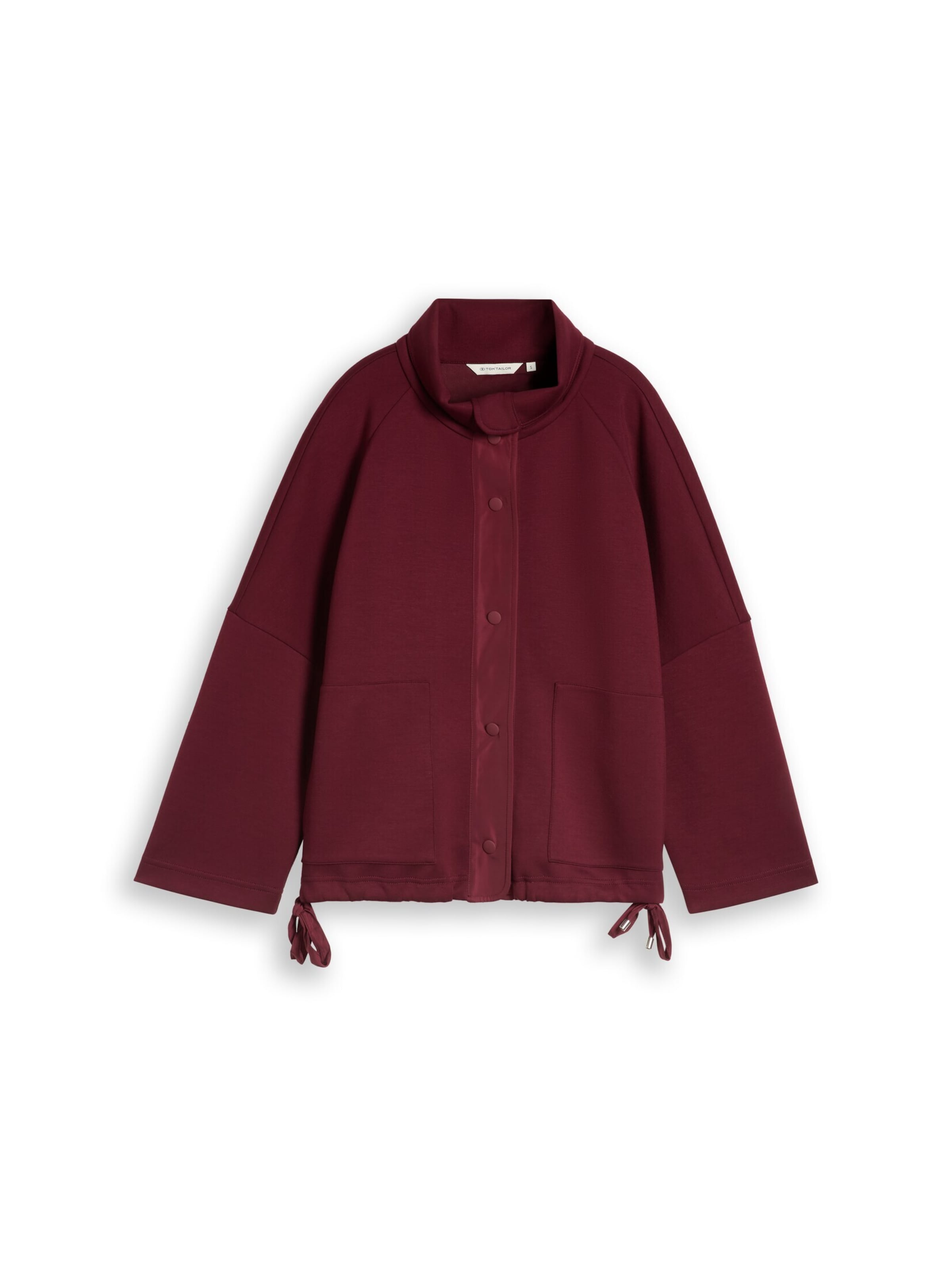 TOM TAILOR Sweatvest in Rood: voorkant