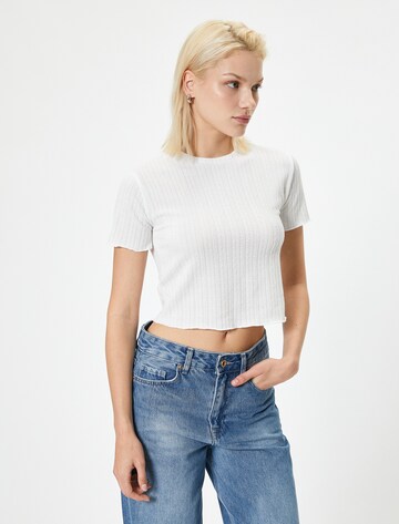 Koton T-shirt in Weiß