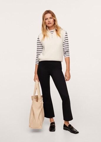 MANGO Flared Leggings 'Milly' i svart