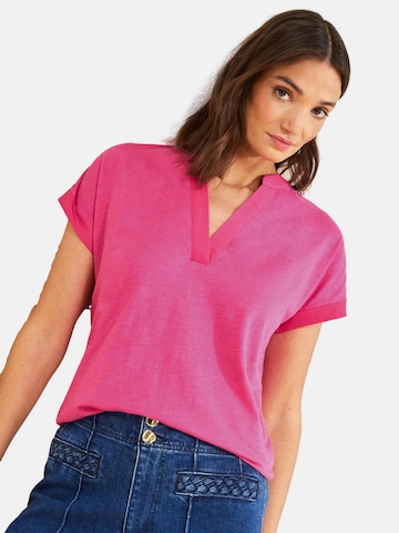 love & roses T-Shirt in Pink: Vorderseite