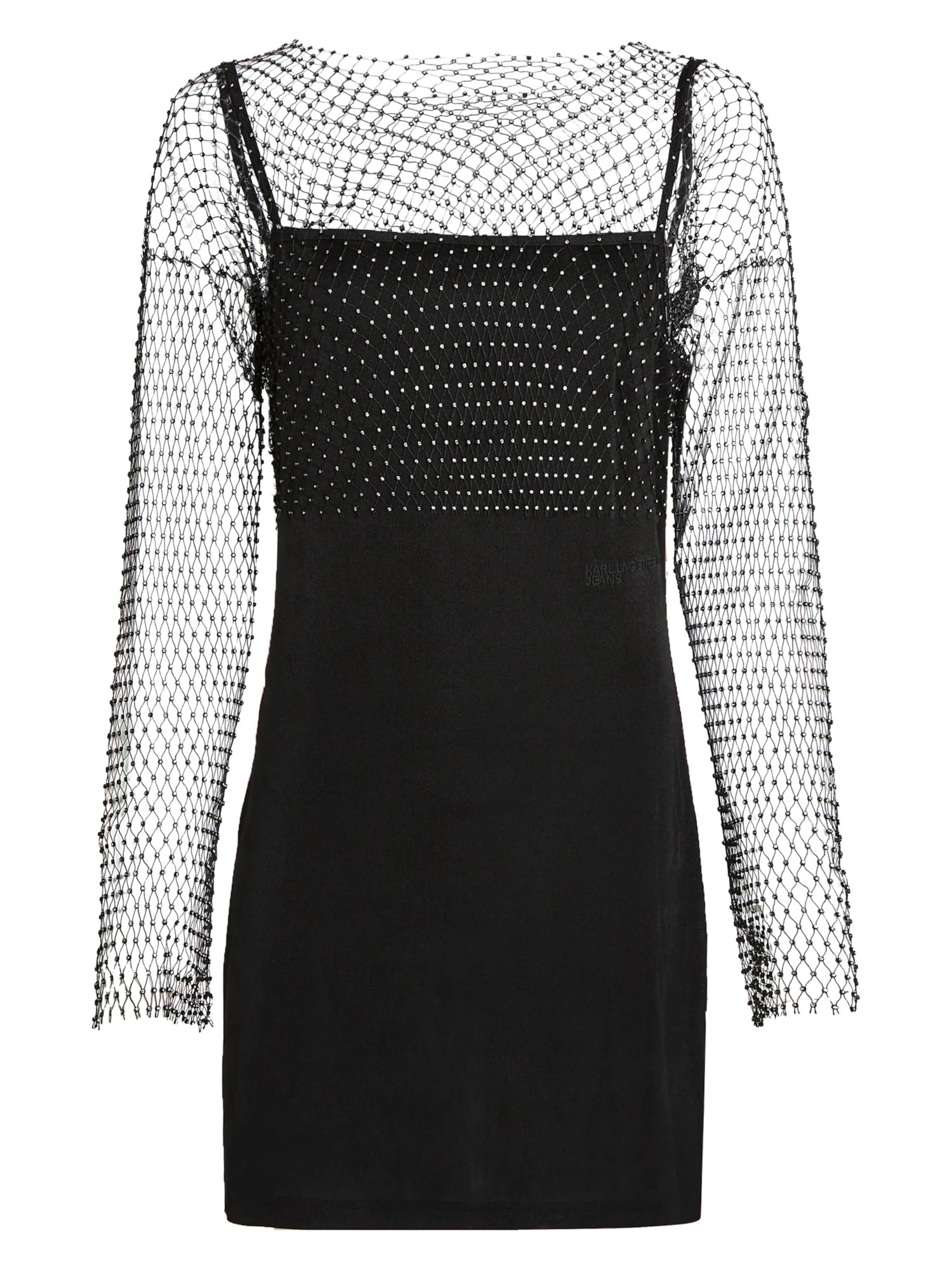 Robe KARL LAGERFELD JEANS en noir : devant