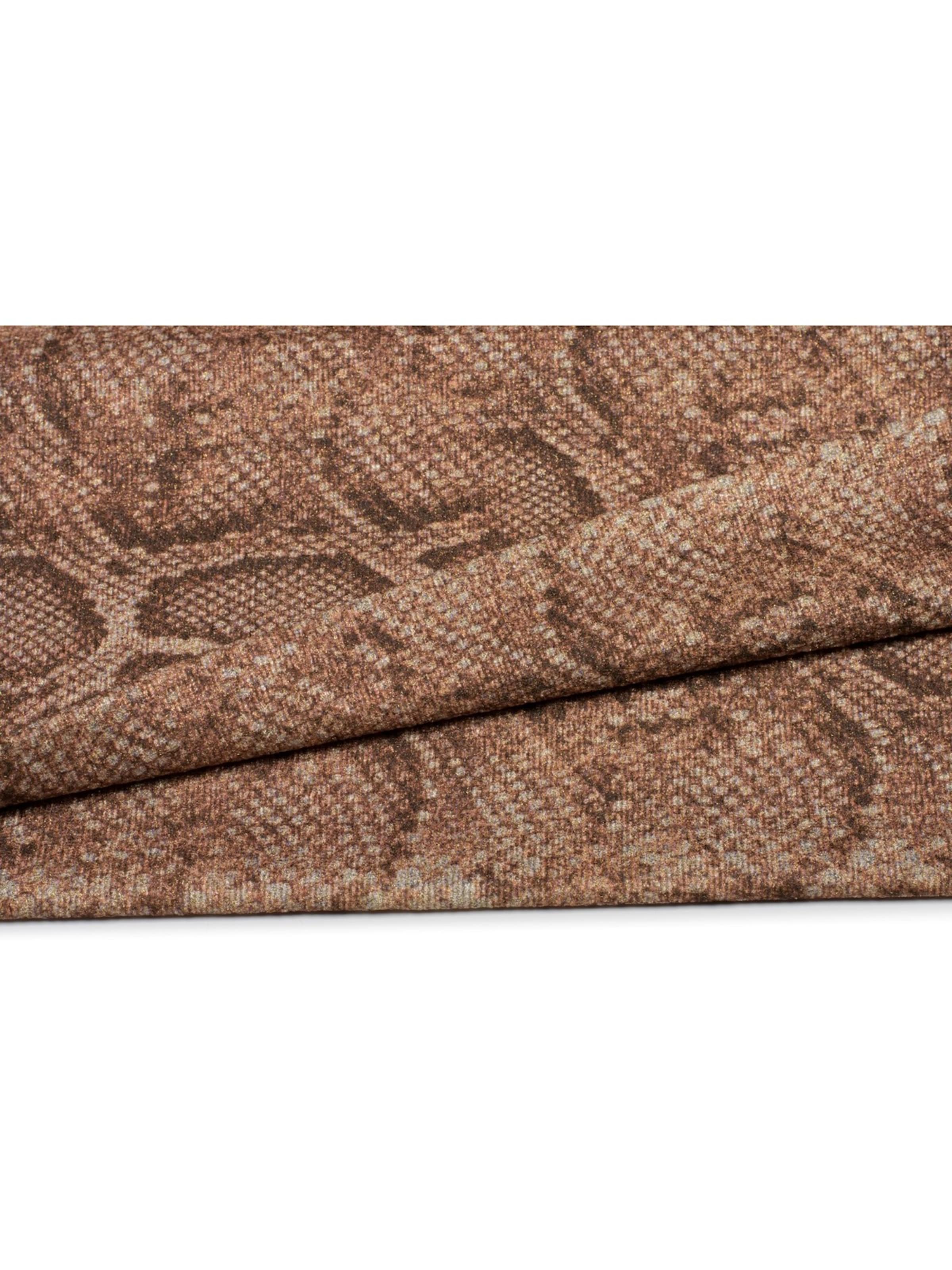 styleBREAKER Schlauchschal 'Loop Schal Glitzer Schlangen Muster'‌‌‌‌‌‌‌‌‌‌ in hellbraun, Produktansicht