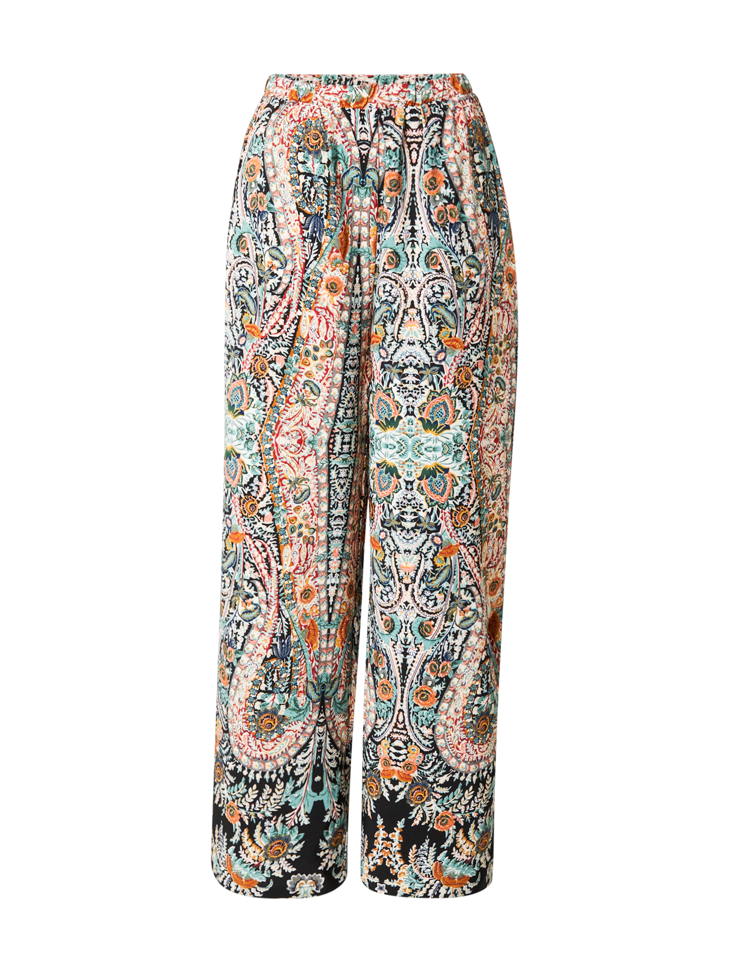 VILA Wide Leg Bukser i sort: forside