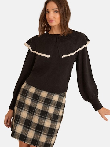 love & roses Sweater in Black: front