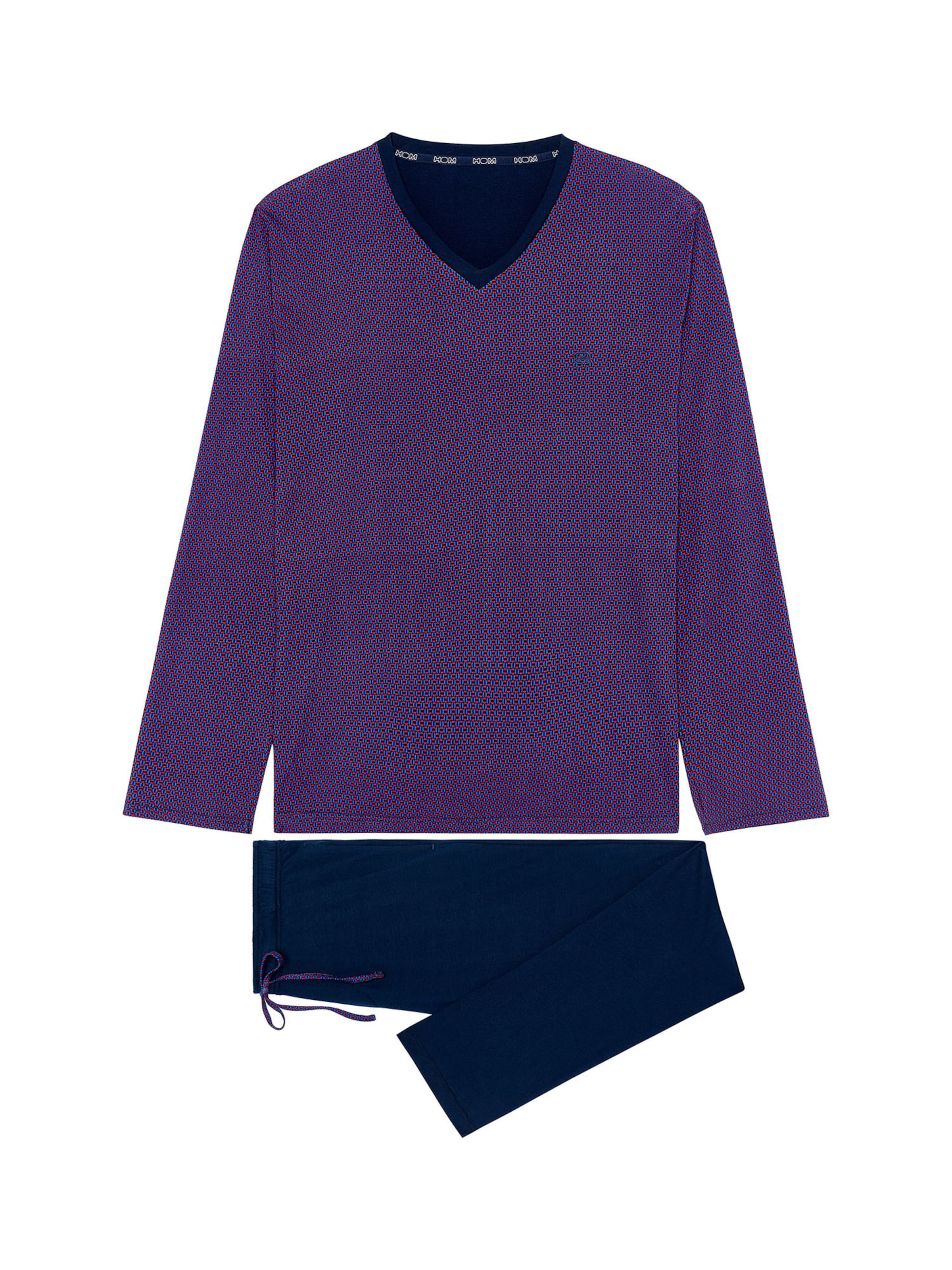 Pyjama long ' Fats ' HOM en bleu : devant