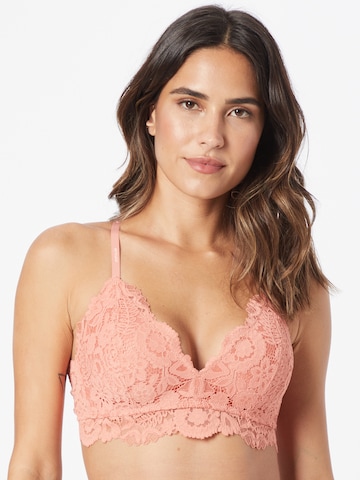 Triangolo Reggiseno 'REAL HAPPY' di AERIE in rosa: frontale