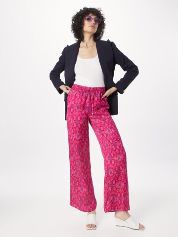 Lauren Ralph Lauren Lużny krój Spodnie 'ZIAKASH' w kolorze różowy