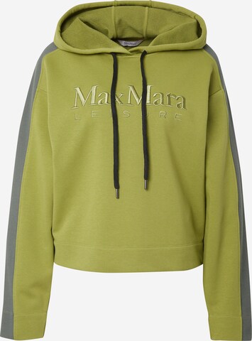 Max Mara Leisure - Sweatshirt 'STADIO' em verde: frente