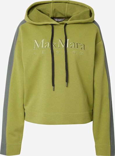 Max Mara Leisure Sweatshirt 'STADIO' in de kleur Grijs / Olijfgroen, Productweergave