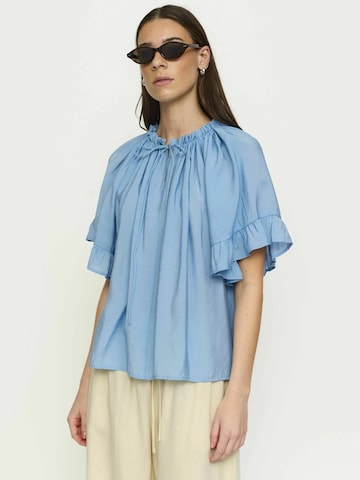 T-shirt ' SRHaina ' Soft Rebels en bleu : devant