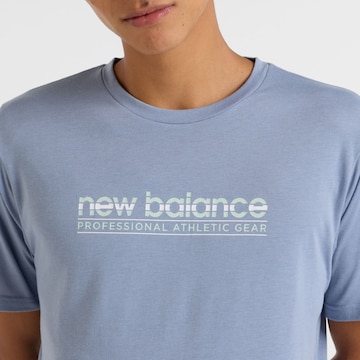 T-Shirt fonctionnel 'Heathertech' new balance en bleu