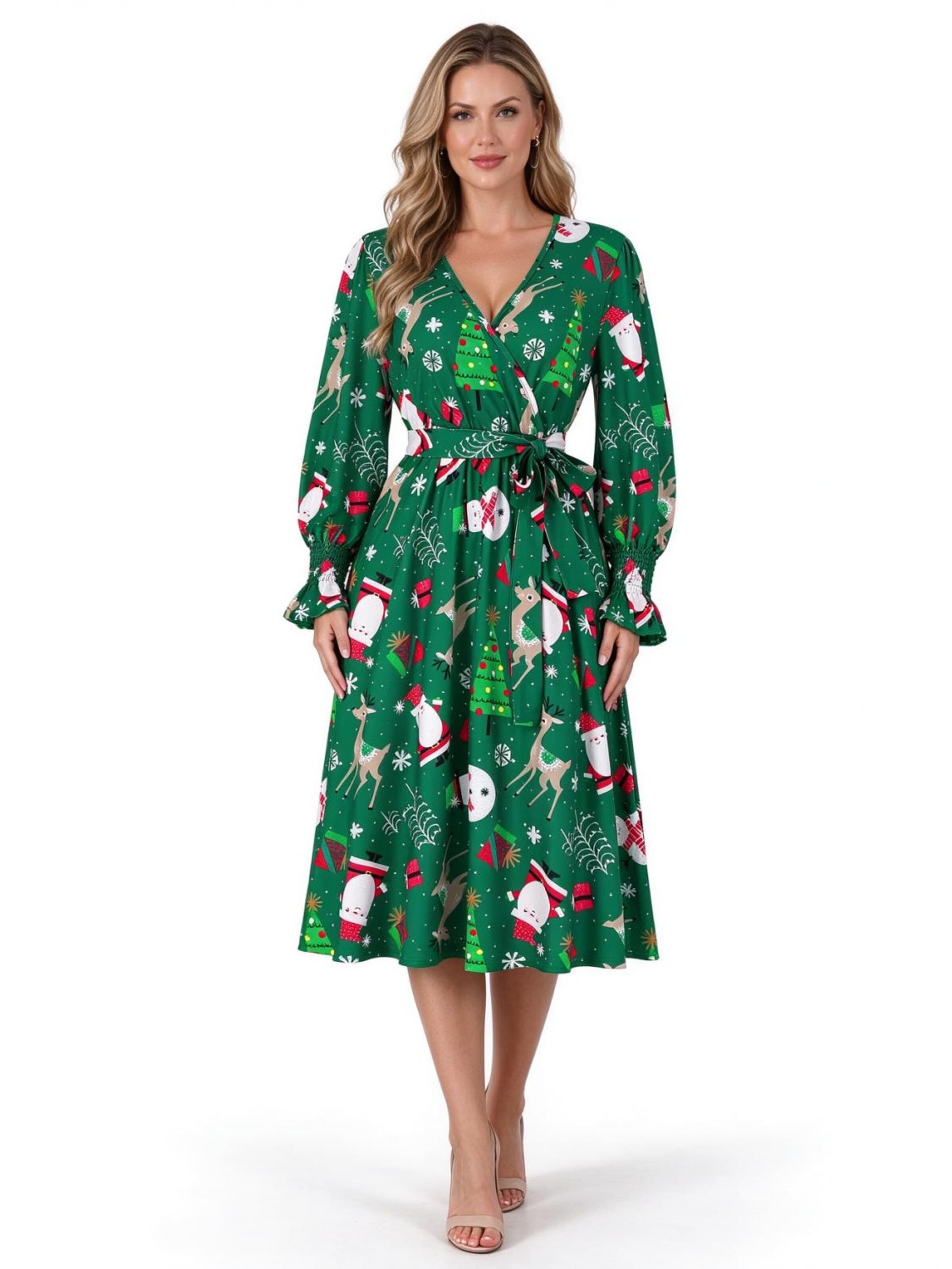 Yesfashion Dress in Green