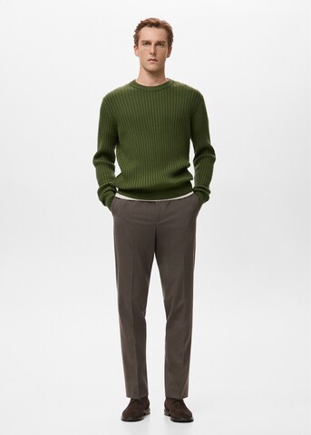 MANGO MAN Sweater 'Ariel' in Green