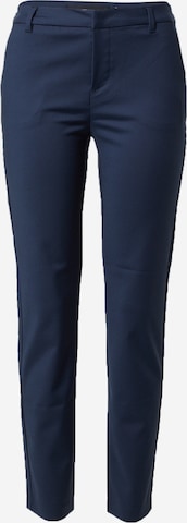 Coupe slim Pantalon chino 'Leah' VERO MODA en bleu : devant