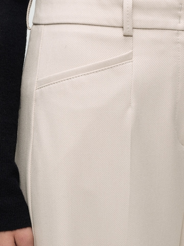BOSS Wide leg Pressveckad byxa 'C_Tacodi1' i beige