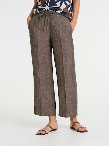 OPUS Wide leg Pantalon 'Madeka' in Bruin: voorkant